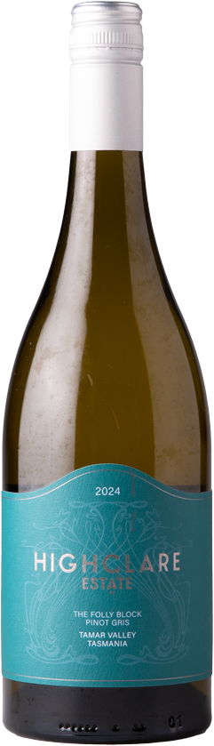 Highclare Estate The Folly Block Pinot Gris 2024 bottle — Tasmania